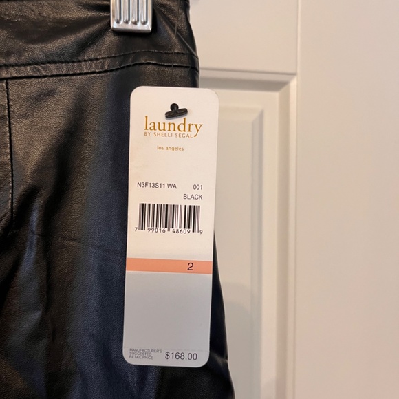 Laundry Wrinkled Leather Skirt - Picture 2 of 4